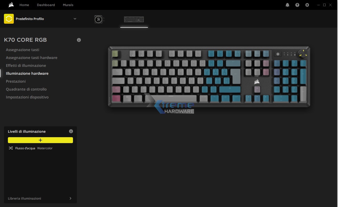 Corsair K70 CORE iCUE 8 1800b
